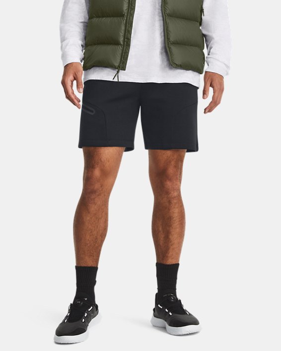 Men's UA Unstoppable Fleece Shorts, Black, pdpMainDesktop image number 0